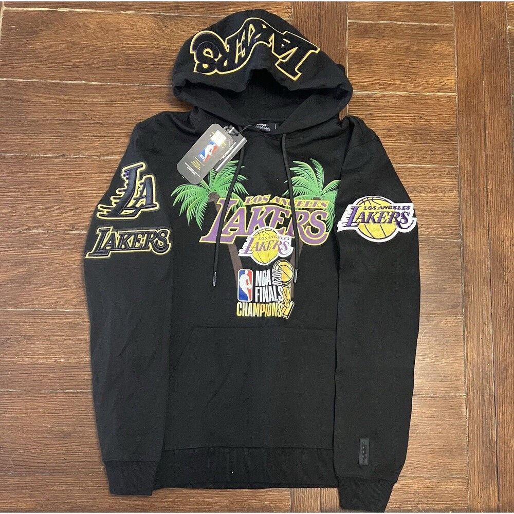 Men’s Pro Standard Size S Los Angeles Lakers Black Finals Hoodie Sweatshirt NWT
